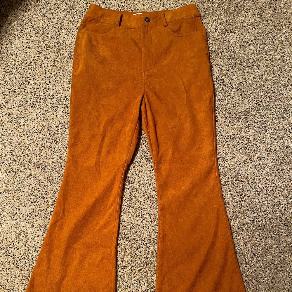 Copper flair pants